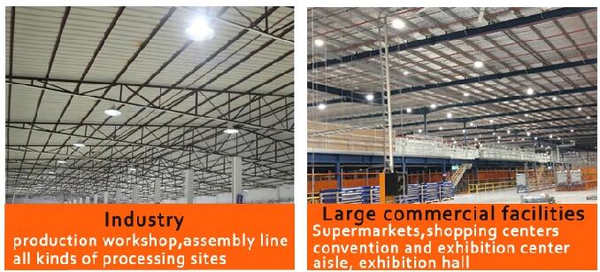 Lumière élevée industrielle de baie de 100W LED pour l'atelier/supermarchés de production